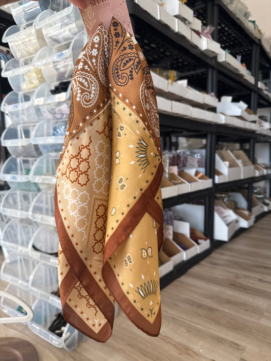Satin Patchwork Bandana