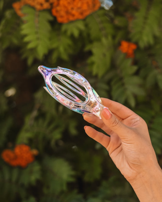 Iridescent Holographic Lay Flat Wide