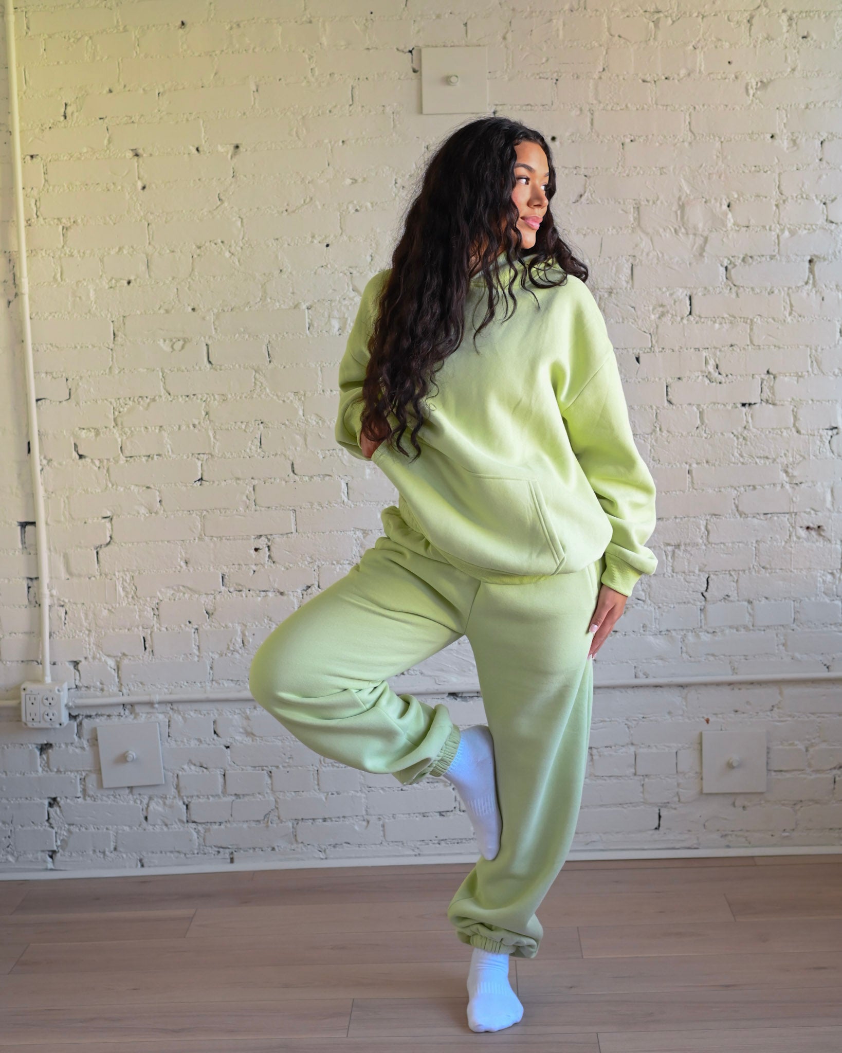 Key Lime Green Ultra Cozy Fleece // Sweatpants – Share Studio