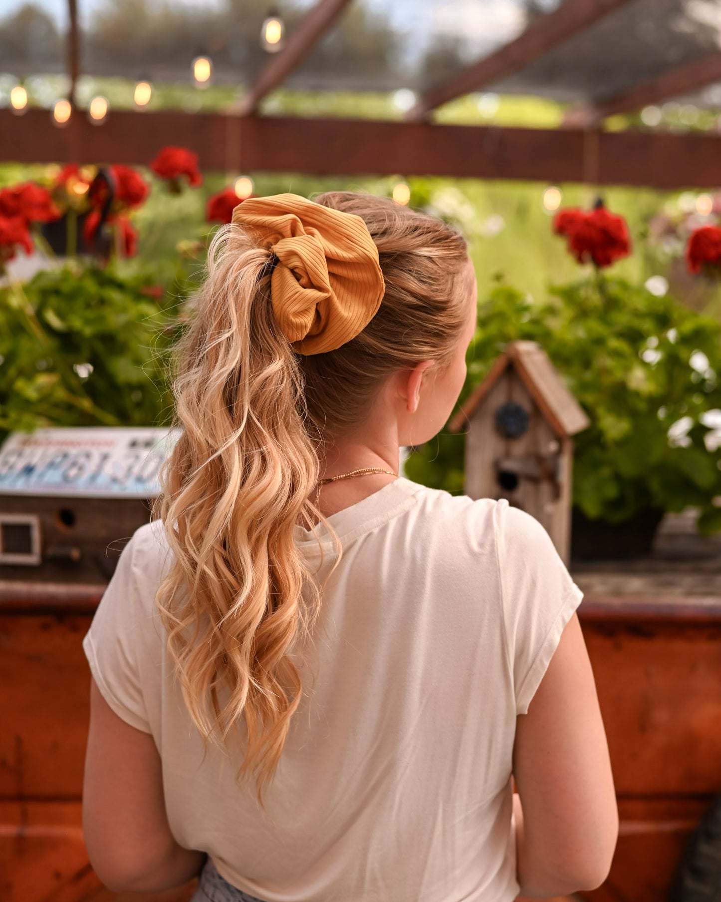 Pumpkin Ribbed XL Scrunchie