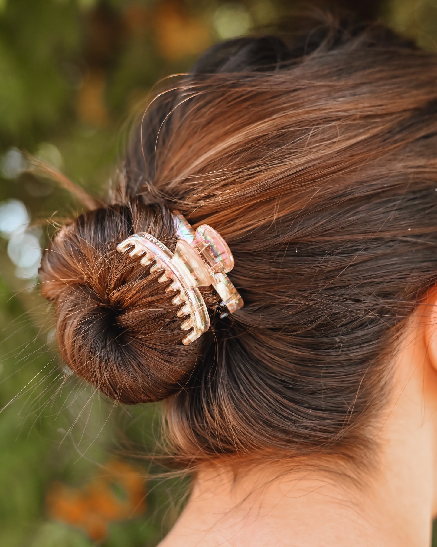 Peachy Iridescent Mega Hold Clip