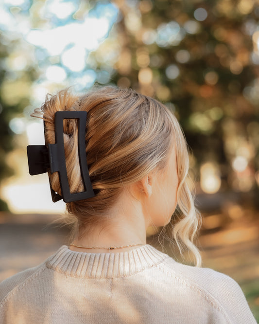 Black Matte Jumbo Claw Clip