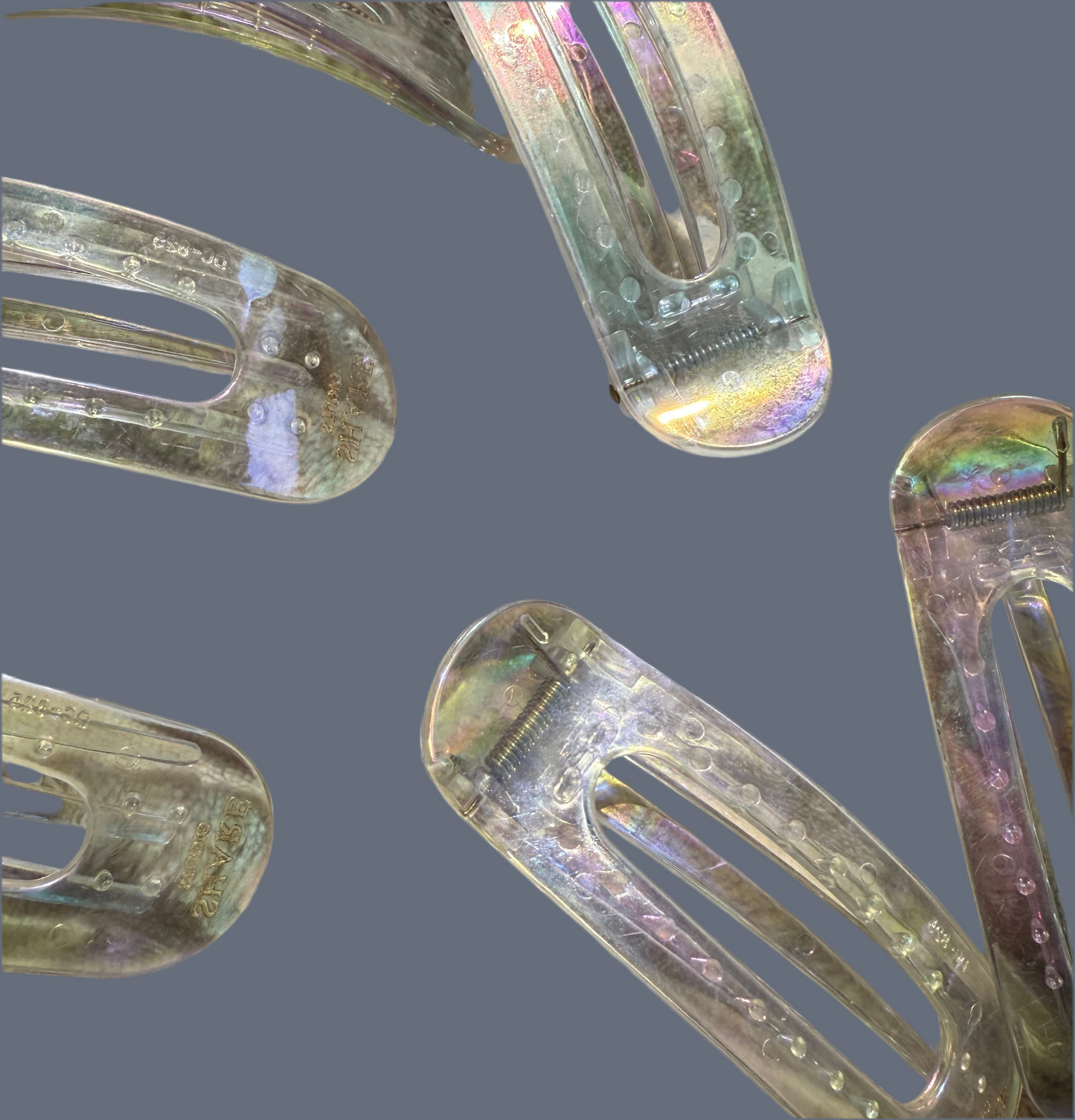 Imperfect Holographic Lay Flat Clip