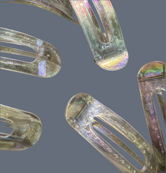 Imperfect Holographic Lay Flat Clip