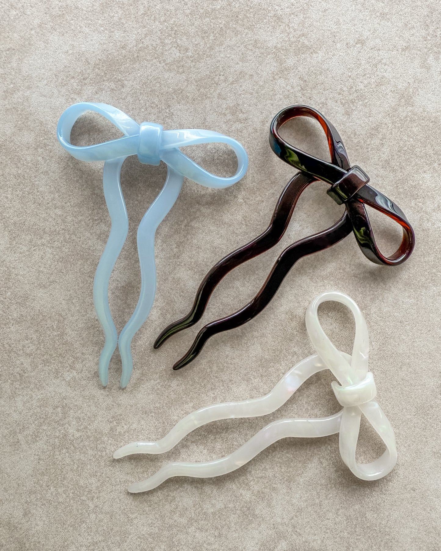 Mini Bow Hair Pin // Eco-Conscious