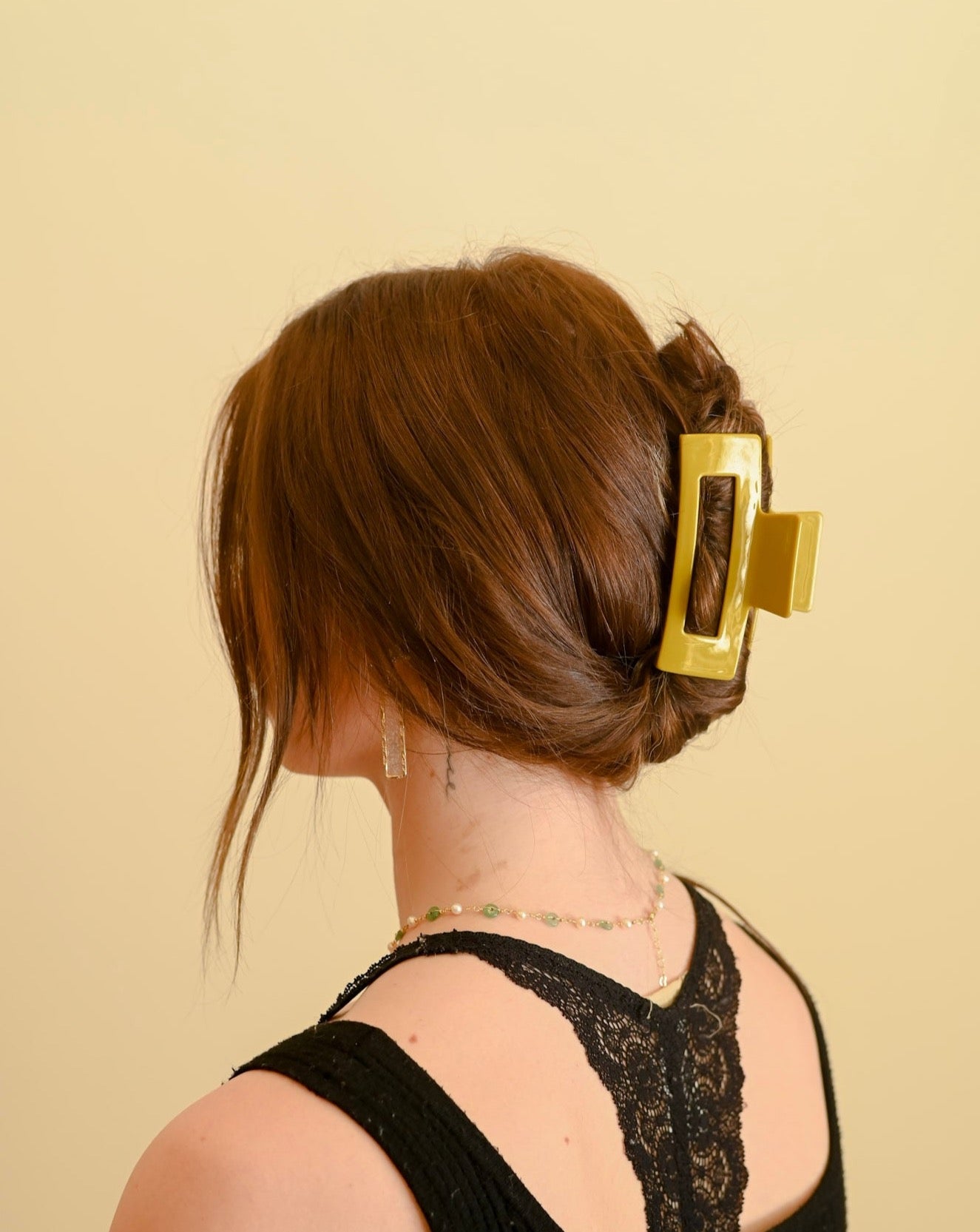 Evermore Glossy Square Claw Clip // Eco-Conscious