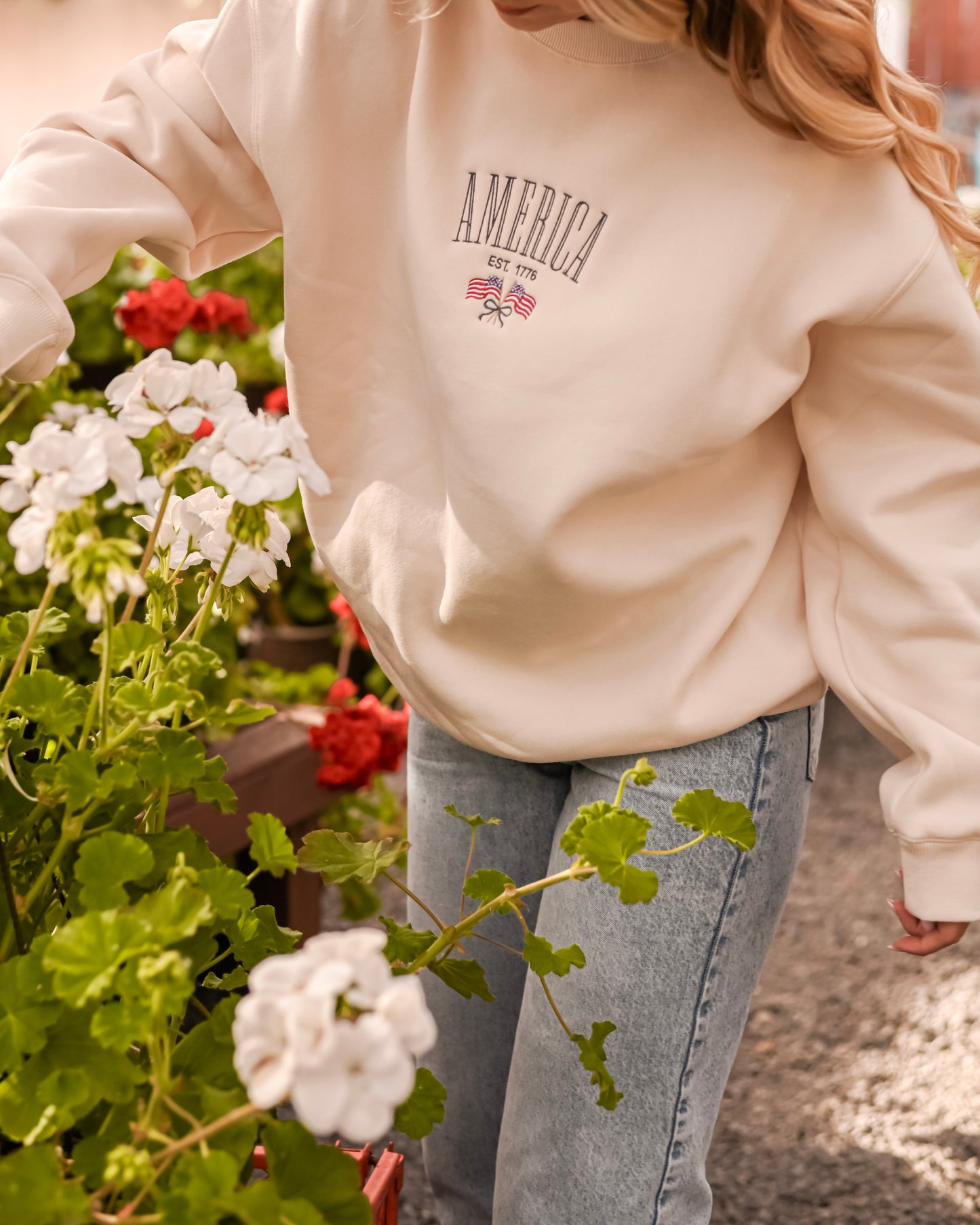 Miss Americana Embroidered Crew