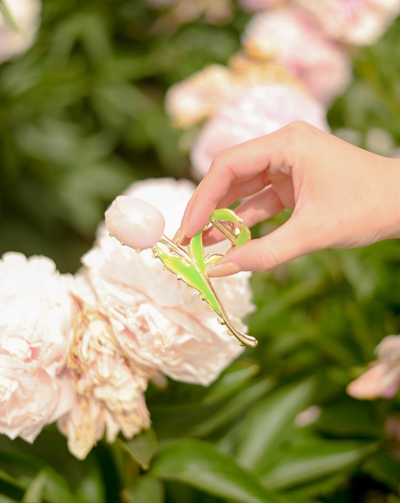 Alloy Metal Tulip Claw Clip