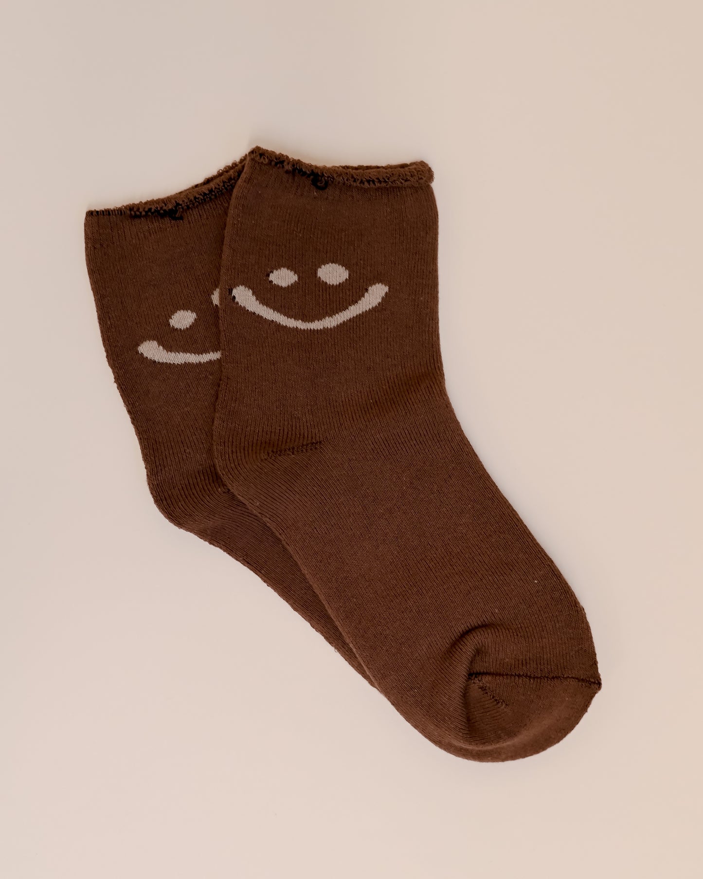 Plush Smiley Socks